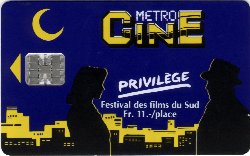 Carte Métro Ciné CI6 - face