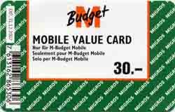 Carte recharge M-Budget RMB2 - face