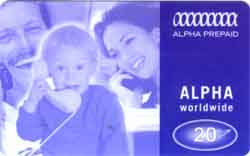 Carte Alpha Telecom AL2 - face
